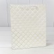 Пакет подарочный "Ромб" Белый 26*32*12 210г 1/20 1/120 Арт: 000391C/1