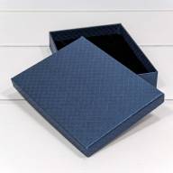 Коробка Прямоугольная 16*12*3,5 &quot;Ромбики&quot; Синий 1/12 1/120 Арт: 6121216/5 - Коробка Прямоугольная 16*12*3,5 "Ромбики" Синий 1/12 1/120 Арт: 6121216/5