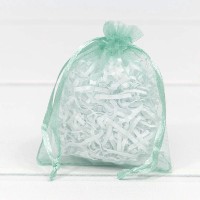 Мешочки из органзы 7*9 Бирюзовый 1/100 1/5000 Арт: 000801-12J
