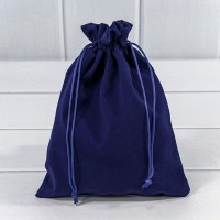 Мешочки бархатные 18*23 класс Б Синий 1/25 1/1000 Арт: 000811E/103