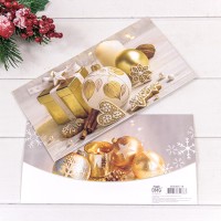 Конверт подарочный 16,5*9см "С новым годом!"-018 1/10 1/250 Арт: 003005/18
