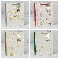 Пакет подарочный &quot;Новый год&quot; (микс 401) 18*23*10 210г 1/20 1/360 Арт: 300401E - Пакет подарочный "Новый год" (микс 401) 18*23*10 210г 1/20 1/360 Арт: 300401E