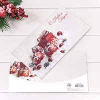 Конверт подарочный 16,5*9см "С новым годом!"-009 1/10 1/250 Арт: 003005/9
