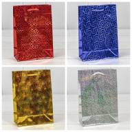 Пакет подарочный голография (микс) 14*20*7 128г 1/20 1/600 Арт: 000LG - Пакет подарочный голография (микс) 14*20*7 128г 1/20 1/600 Арт: 000LG