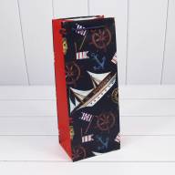 Пакет подарочный &quot;Морской&quot; (микс) 14*35*11 128г 1/20 1/240 Арт: 00037M - Пакет подарочный "Морской" (микс) 14*35*11 128г 1/20 1/240 Арт: 00037M