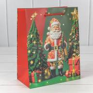 Пакет подарочный &quot;Новый год&quot; (микс 415) 18*23*10 210г 1/20 1/360 Арт: 300415E - Пакет подарочный "Новый год" (микс 415) 18*23*10 210г 1/20 1/360 Арт: 300415E