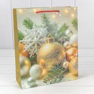 Пакет подарочный &quot;Новый год&quot; (микс 419) 26*32*10 210г 1/20 1/240 Арт: 300419C - Пакет подарочный "Новый год" (микс 419) 26*32*10 210г 1/20 1/240 Арт: 300419C