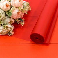 Плёнка 0,59*34м 900г матовая однотонная 55мкм Красный-2347 1/6 1/12 Арт: 90057/2347