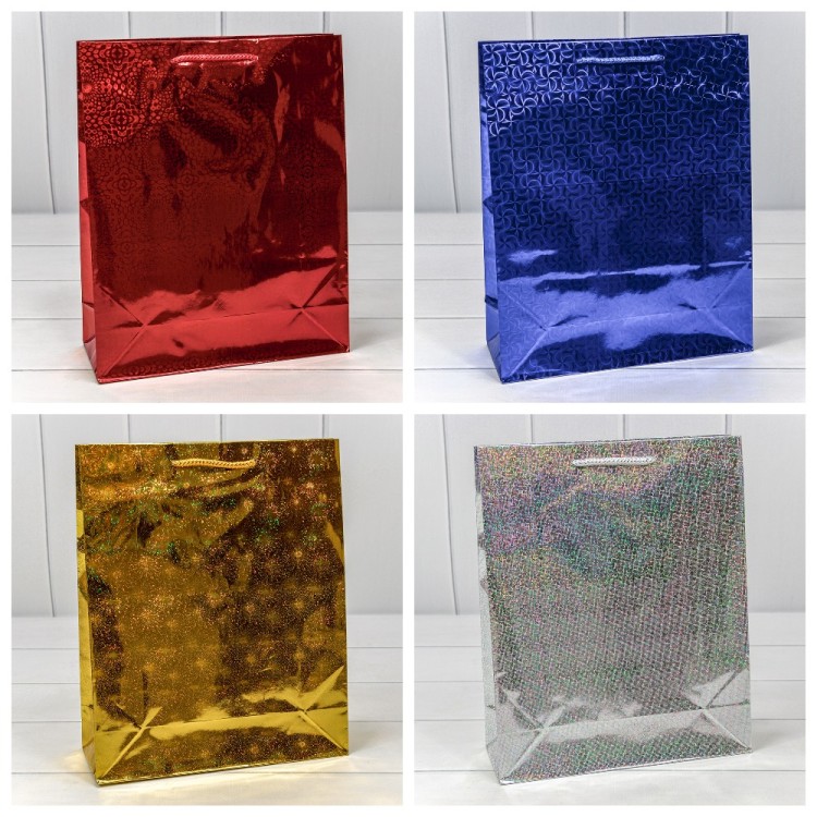 Пакет подарочный голография (микс) 26*32*10 128г 1/20 1/360 Арт: 000LC