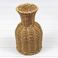 Корзина плетёная "Ваза" 11*19 (±5%) из пластика Натуральный 1/48 Арт: 420225/3