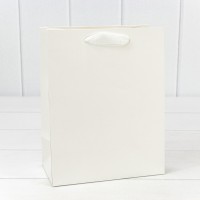 Пакет подарочный Белый 18*23*10 230г 1/20 1/360 Арт: 000200E