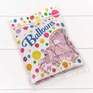 Шарики воздушные из латекса &quot;Хром&quot; 11&quot;/28см (50 шт.) 2,8г Сиреневый 1/120 Арт: 18100/5 - Шарики воздушные из латекса "Хром" 11"/28см (50 шт.) 2,8г Сиреневый 1/120 Арт: 18100/5