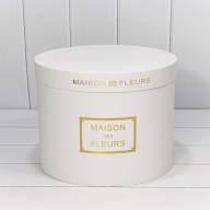 Коробки Круглые Набор 1/5 32*24,5 &quot;Maison des Fleurs&quot; Белый 1/4 Арт: 7215006/417 - Коробки Круглые Набор 1/5 32*24,5 "Maison des Fleurs" Белый 1/4 Арт: 7215006/417