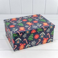 Коробки Прямоугольные Набор 1/10 34*26*15,3 "Новый год"-2624 1/6 Арт: 730604/2624