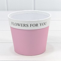 Коробка "Ваза для цветов" 10,5*12 "Flowers For You" Розовый 1/10 1/120 Арт: 720790/2