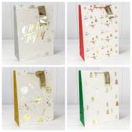 Пакет подарочный &quot;Новый год&quot; (микс 401) 33*45*15 210г 1/20 1/80 Арт: 300401A - Пакет подарочный "Новый год" (микс 401) 33*45*15 210г 1/20 1/80 Арт: 300401A