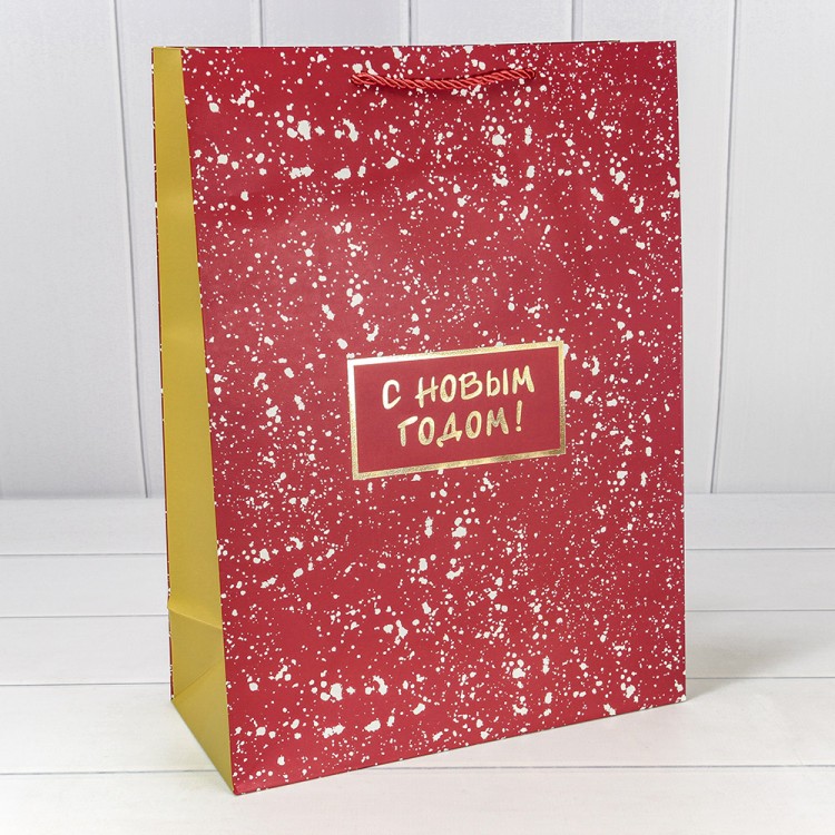 Пакет подарочный "Новый год" (406) 33*45*15 210г 1/20 1/80 Арт: 300406A
