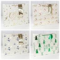 Пакет подарочный &quot;Новый год&quot; (микс 402) 39,5*33*15 210г 1/20 1/80 Арт: 300402AA - Пакет подарочный "Новый год" (микс 402) 39,5*33*15 210г 1/20 1/80 Арт: 300402AA